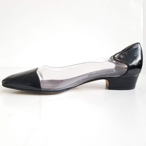 Susan van der Linde Low Heels Pumps Clear Black - Picture 3 of 13